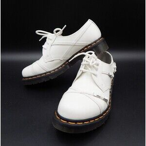 Dr Martens Airwair White 1461 Bows Lowtop Oxford Women's Size 8 Doc Lace-Up